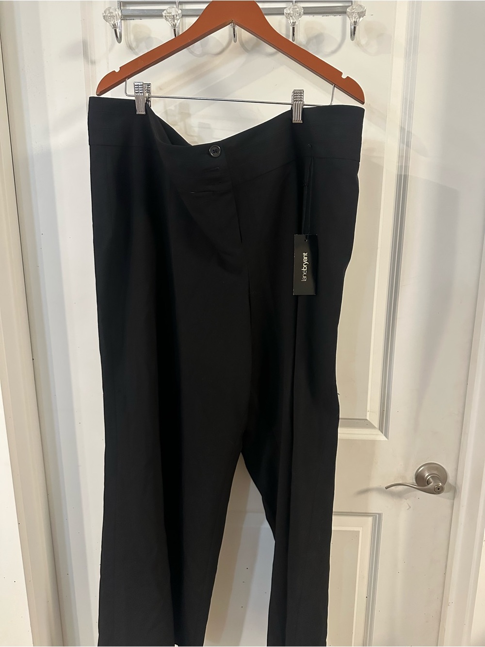 Lane Bryant Black Tailored Tapered Dress Pants
